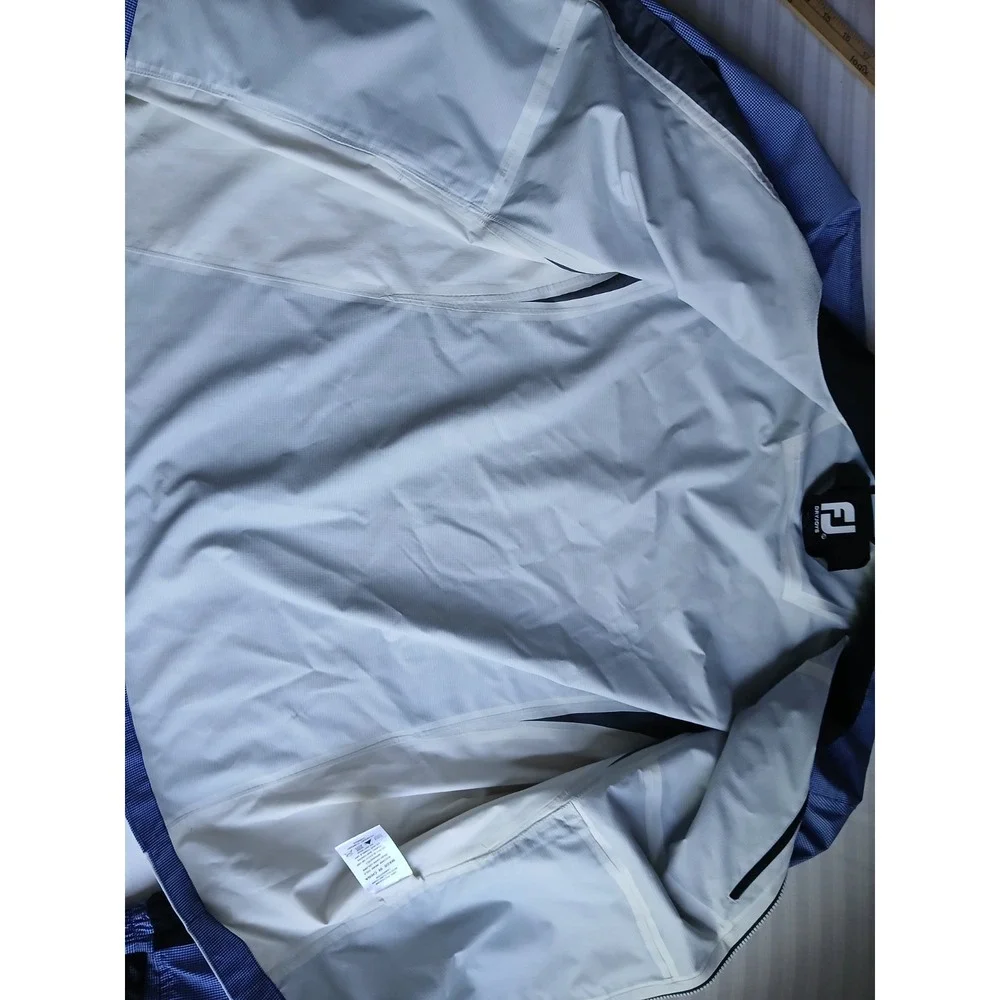 Footjoy Dryjoy Jacket Large Hydrolite Taped Seams Waterproof Golf Preppy